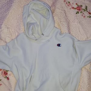 Champion White Hoodie
